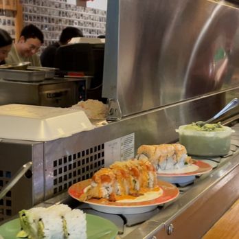 Sushi Sumo - This place is packed and COVID is airborne! No lids for any of the plates served. - Sushi Bars Near Me - Gardena, California Sushi Sumo - This place is packed and COVID is airborne! No lids for any of the plates served. - Sushi Bars Near Me - Gardena, California