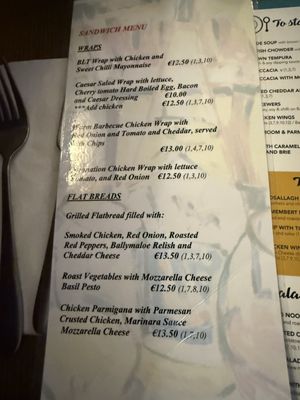 Menu photo 3 Bailey's Cashel, TA Menu photo 3 Bailey's Cashel, TA