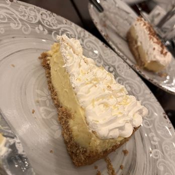 Maria's Mediterranean - Lemon Pie Slice - Seafood Near Me - Bayside, New York Maria's Mediterranean - Lemon Pie Slice - Seafood Near Me - Bayside, New York