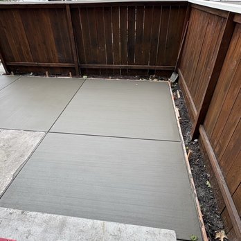 Doro’s Landscaping - Finished Concrete Pad - Landscaping Near Me