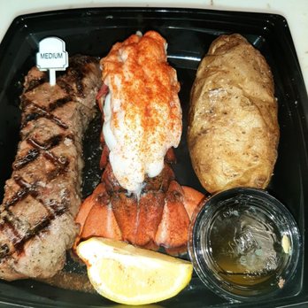 Sizzler - 8oz steak lobster and baked potato - Seafood Near Me - Hemet, California Sizzler - 8oz steak lobster and baked potato - Seafood Near Me - Hemet, California