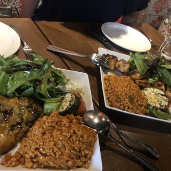 Sofra Restaurant - Sea bass and chicken entrees at Sofra. Both were good but the sea bass is what I'll come back for - Turkish Near Me - Edmonton, Alberta