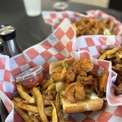 Lollipops Chicken, Burger, and Boys - Shrimp Po Boy