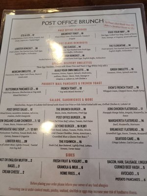 Menu photo 3 Post Office Cafe & Cabaret Provincetown, MA