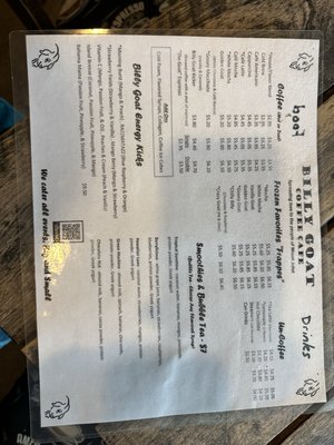 Menu photo 2 Billy Goat Coffee Cafe Mt. Juliet, TN Menu photo 2 Billy Goat Coffee Cafe Mt. Juliet, TN