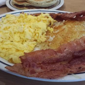 IHOP - Bacon & eggs combo with three pancakes - Breakfast & Brunch Near Me - Monterey Park, California IHOP - Bacon & eggs combo with three pancakes - Breakfast & Brunch Near Me - Monterey Park, California