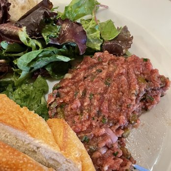 Luc's Cafe & Restaurant - Tartare was a bit sweet. - French Near Me - Ridgefield, Connecticut