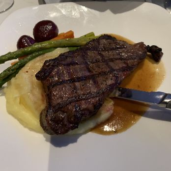 Table Rock House Restaurant - Grilled Canadian 8oz AAA striploin steak - American Near Me - Niagara Falls, Ontario Table Rock House Restaurant - Grilled Canadian 8oz AAA striploin steak - American Near Me - Niagara Falls, Ontario