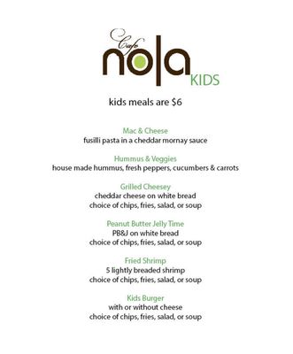 Menu photo 5 Cafe Nola Frederick, MD Menu photo 5 Cafe Nola Frederick, MD