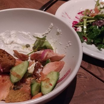 Nopa - Smoke trout on the left, asparagus salad on the right. Both great choices. - New American Near Me - San Francisco, California Nopa - Smoke trout on the left, asparagus salad on the right. Both great choices. - New American Near Me - San Francisco, California