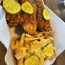 Dang Hot Spice tenders with Dirty Fries
