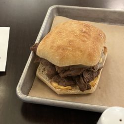 The Great American Grill - Dry and small steak sandwich. Odd dressing on it as well.