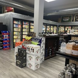 the inside of a liquor store the inside of a liquor store