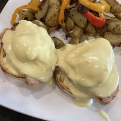 The Village Cafe - Canuck Benedict and home fries. Top notch