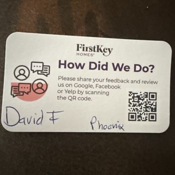 FirstKey Homes - David came to my house and didn't hesitate to help me with another issue!  Thank you David for being awesome ! - Real Estate Services Near Me - Marietta, Georgia