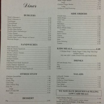 Mom's Diner - Front of menu - Diners Near Me - Lufkin, Texas