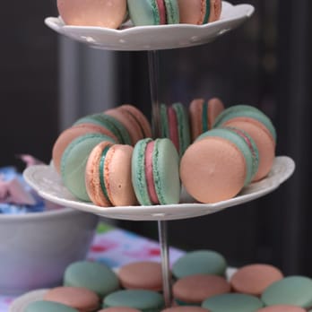 Van's Bakery - GENDER REVEAL PARTY! Light blue macaroons with raspberry filing Light pink macaroons with blue dyed vanilla bean filling. - Bakeries Near Me - San Jose, California Van's Bakery - GENDER REVEAL PARTY! Light blue macaroons with raspberry filing Light pink macaroons with blue dyed vanilla bean filling. - Bakeries Near Me - San Jose, California