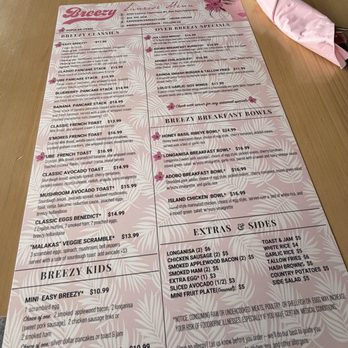 Breezy - Menu - Breakfast & Brunch Near Me - San Juan Capistrano, California Breezy - Menu - Breakfast & Brunch Near Me - San Juan Capistrano, California