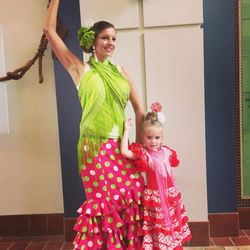 Calo Gitano Flamenco Dance Company - My daughter and I before one of our student shows!