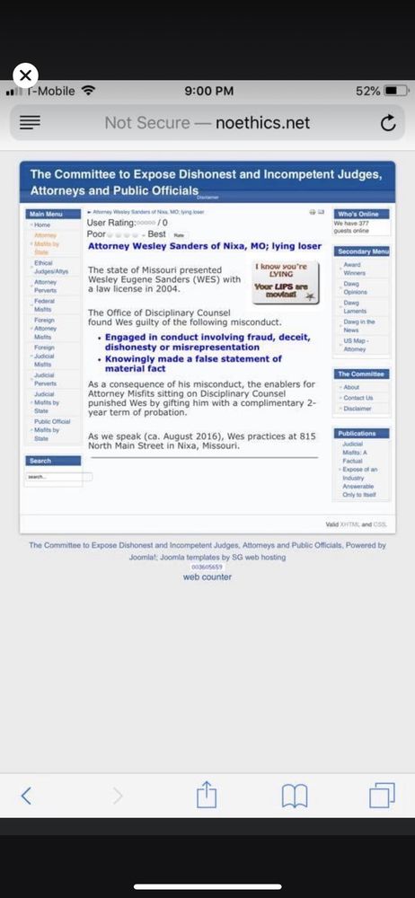 Law Office of Wesley Sanders - divorce attorney in Nixa, MO