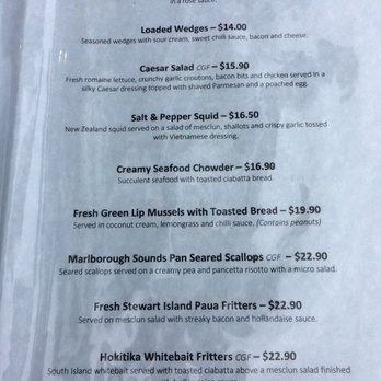 The Thirsty Whale - Seafood Near Me - Napier, HKB