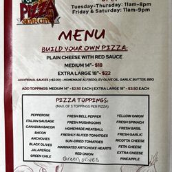 Forrest's Pizza - Menus
