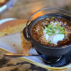 Flights & Irons Urban Kitchen - Chili and Corn Bread