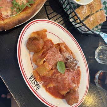 BASTA Pasteria - Pappardelle with Americana sauce and meatballs - Italian Near Me - Murray, Utah