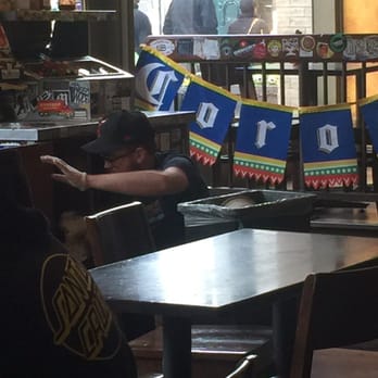 Illegal Pete's Lodo - The cashier taking trash out- wipes filthy hands all over apron. - Bars Near Me - Denver, Colorado Illegal Pete's Lodo - The cashier taking trash out- wipes filthy hands all over apron. - Bars Near Me - Denver, Colorado