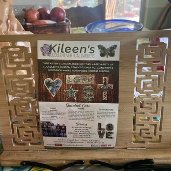 Kileen's Succulent Vertical Gardens  - Flyer - Art Classes Near Me - Clovis, California