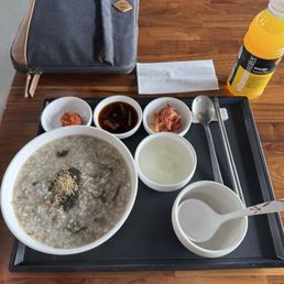 Beef and Mushroom Porridge