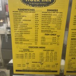 Tiger Inn - Menu