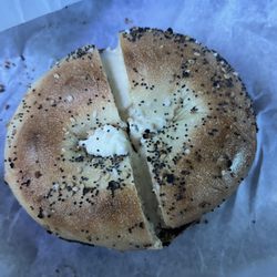 Goldberg's - Everything bagel with plain cream cheese