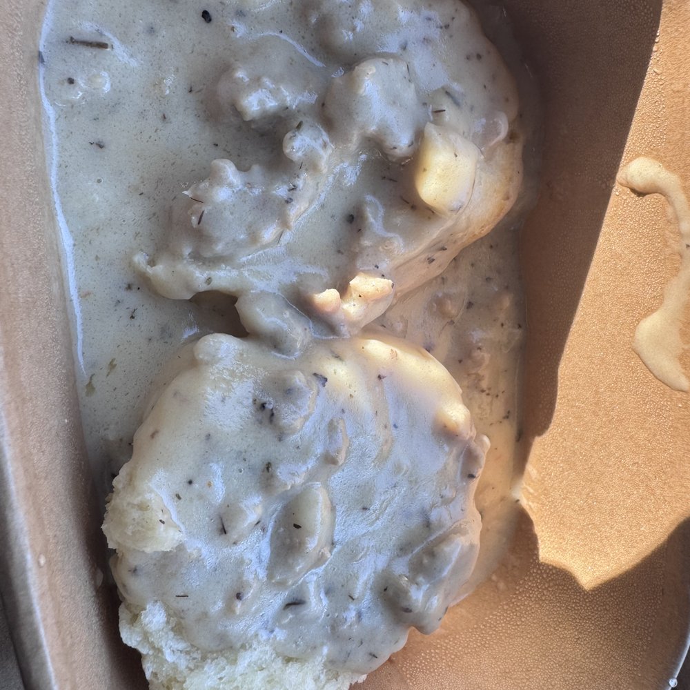 The Jittery Biscuit - DELICIOUS biscuits and the gravy was SO good! Just the right spice! - Coffee & Tea Near Me - Johnson City, Texas