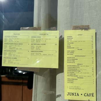 Junia Café - Menu - Coffee & Tea Near Me - Gardena, California Junia Café - Menu - Coffee & Tea Near Me - Gardena, California