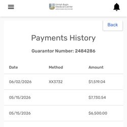 Uintah Basin Medical Center - My first two payments and the added arbitrary amount they decided was their admin fee.