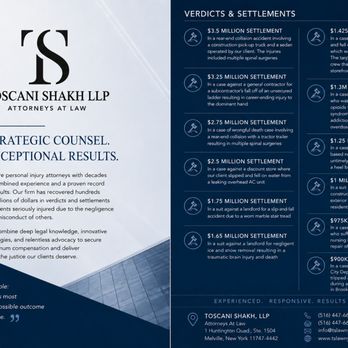 Toscani Shakh - Settlement - Criminal Defense Law Near Me - Melville, New York Toscani Shakh - Settlement - Criminal Defense Law Near Me - Melville, New York