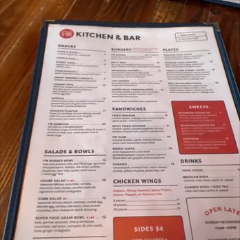 FM Kitchen & Bar - Menu - Bars Near Me - Houston, Texas FM Kitchen & Bar - Menu - Bars Near Me - Houston, Texas
