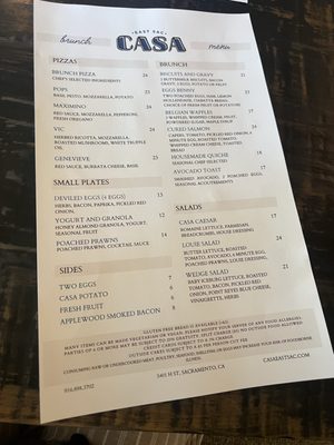 Menu photo 6 Casa East Sac Sacramento, CA Menu photo 6 Casa East Sac Sacramento, CA