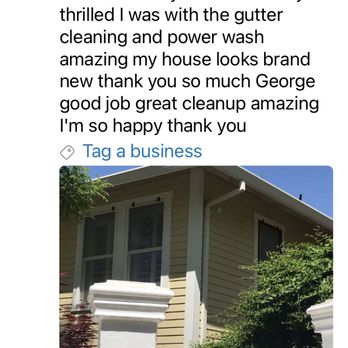 GK Industries - the front of the house hard to reach i am so picky i cant find anything he missed - Gutter Services Near Me GK Industries - the front of the house hard to reach i am so picky i cant find anything he missed - Gutter Services Near Me
