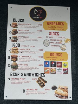 Menu photo 2 Cluck & Moo Yucaipa, CA