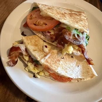 Electric Brew - Breakfast Quesadilla - excellent - Coffee & Tea Near Me - Goshen, Indiana Electric Brew - Breakfast Quesadilla - excellent - Coffee & Tea Near Me - Goshen, Indiana