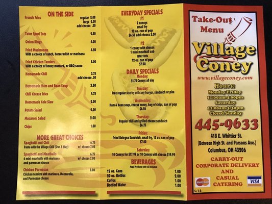 Menu photo 2 Village Coney Columbus, OH Menu photo 2 Village Coney Columbus, OH
