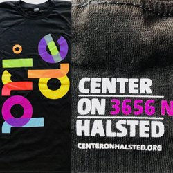 iCandee - These shirts for Center on Halsted are one of our favorite Pride 2018 designs! Such a creative design and beautiful use of color by SparkInc