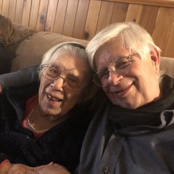All About Seniors Assisted Living - Me and mom at their lovely christmas party