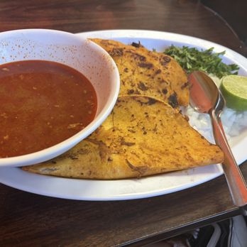 Mi lindo Nayarit - three quesabirria tacos with consume - Mexican Near Me - Las Vegas, Nevada Mi lindo Nayarit - three quesabirria tacos with consume - Mexican Near Me - Las Vegas, Nevada