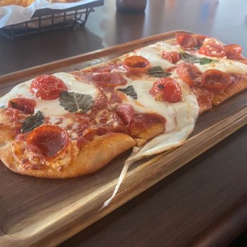 Above the Dunes - Margherita Flatbread - Seafood Near Me - Rehoboth Beach, Delaware Above the Dunes - Margherita Flatbread - Seafood Near Me - Rehoboth Beach, Delaware