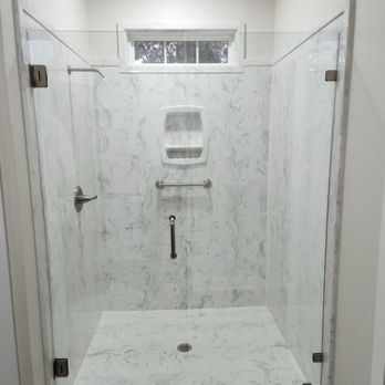Lafayette Marble and Granite - Cultured marble master shower with window trim. - Building Supplies Near Me - Lafayette, Louisiana Lafayette Marble and Granite - Cultured marble master shower with window trim. - Building Supplies Near Me - Lafayette, Louisiana