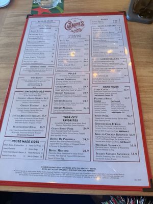 Menu photo 3 Carmine's Restaurant and Bar Tampa, FL Menu photo 3 Carmine's Restaurant and Bar Tampa, FL