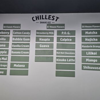 Chillest Shave Ice - Shaved Ice Near Me - Honolulu, Hawaii